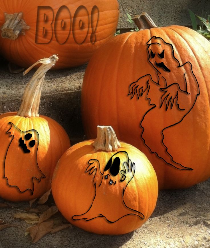 ghost pumpkin no carving